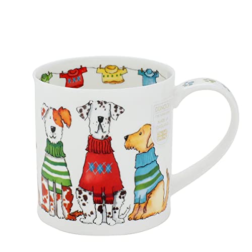 Trendsetters Dog Tasse aus Knochenporzellan, Orkney-Form, 0,35 l von Dunoon