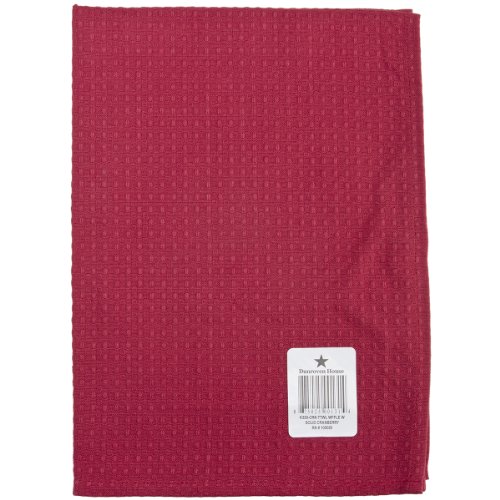 dunroven House Waffelmuster Handtuch 20 x 28-inch-Cranberry, andere, Mehrfarbig von Dunroven House