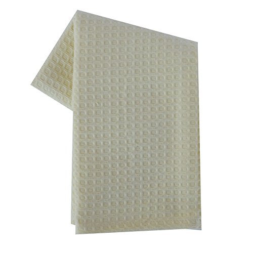 Dunroven House Waffelmuster Handtuch 20 x 28-inch-Cream, andere, Mehrfarbig von Dunroven House