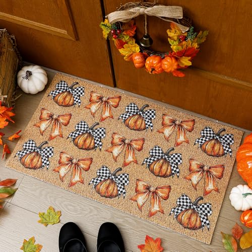 Dunzy Fußmatten für den Herbst, rutschfest, Kokosfaser, für den Herbst, Bauernhaus, Haustürmatten, Herbst, Erntedankfest, Ernte-Teppich, Dekoration für drinnen und draußen, Hauseingang, Veranda Dunzy Fußmatten für den Herbst, rutschfest, Kokosfaser, für den Herbst, Bauernhaus, Haustürmatten, Herbst, Erntedankfest, Ernte-Teppich, Dekoration für drinnen und draußen, Hauseingang, Veranda von Dunzy