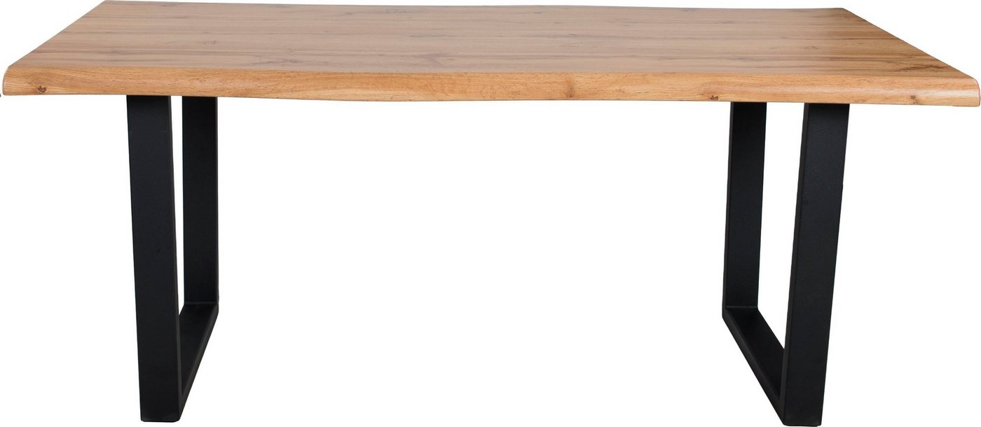 Duo Collection Baumkantentisch Tisch Thea, Massives Kufengestell aus Metall, Belastbarkeit bis 100 kg von Duo Collection