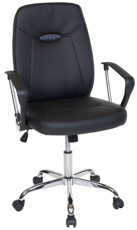 Duo Collection Bürostuhl Chefsessel Leevi, Kunstleder schwarz, modern, geeignet für Teppichboden Duo Collection Bürostuhl Chefsessel Leevi, Kunstleder schwarz, modern, geeignet für Teppichboden von Duo Collection