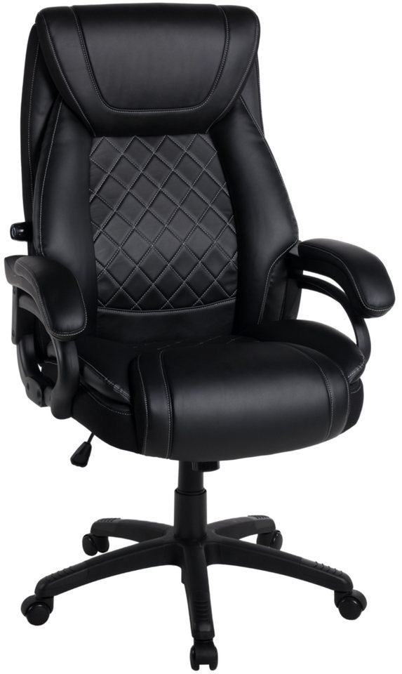 Duo Collection Chefsessel Chefsessel Benito XXL (1 St), Federkern, Lordosenunterstützung, bis 150 kg belastbar von Duo Collection
