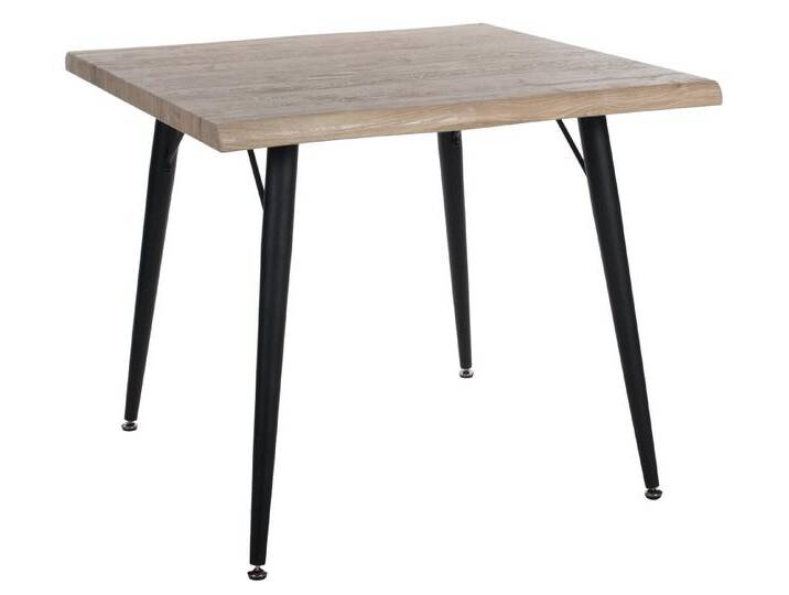Duo Collection Esstisch Tailin, Mit Baumkante, Massives Metallgestell, Wildeiche-Nachbildung, braun, 90x90 cm Duo Collection Esstisch Tailin, Mit Baumkante, Massives Metallgestell, Wildeiche-Nachbildung, braun, 90x90 cm von Duo-Collection