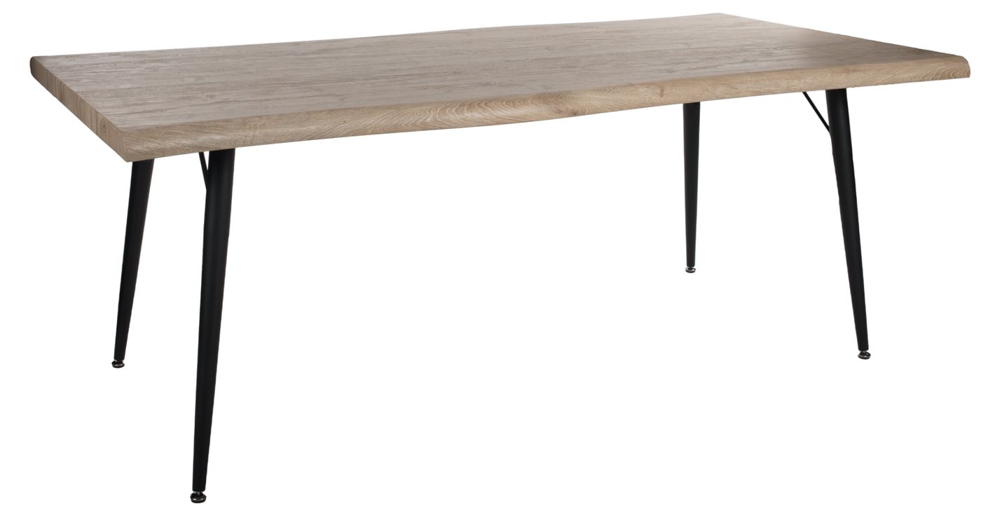 Duo Collection Esstisch Tailin, Mit Baumkante, Massives Metallgestell, Wildeiche-Nachbildung Duo Collection Esstisch Tailin, Mit Baumkante, Massives Metallgestell, Wildeiche-Nachbildung von Duo Collection