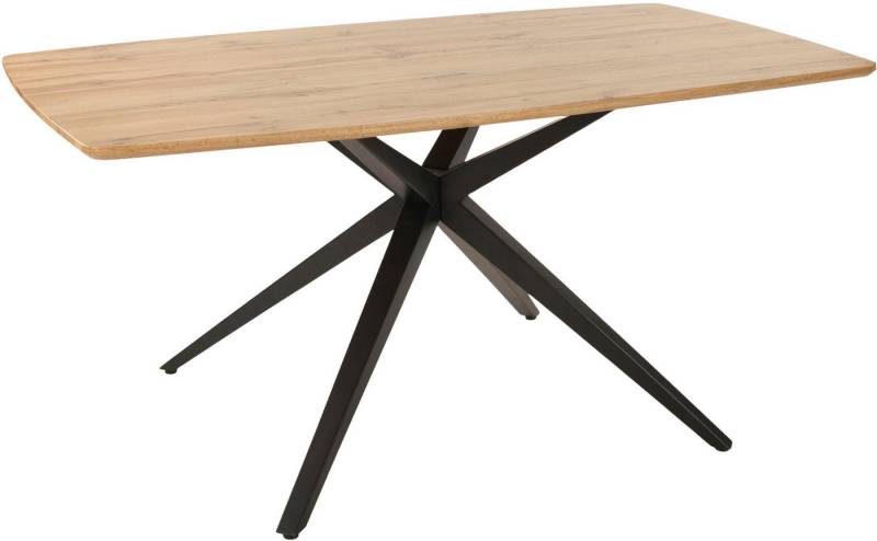 Duo Collection Esstisch Tisch Emira (1-St), massives X-Metallgestell, Wildeichen Optik von Duo Collection