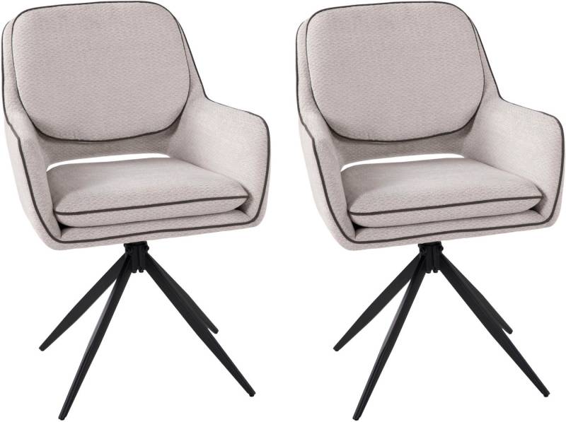 Duo Collection Esszimmerstuhl Esra (Set, 2 St), drehbar, extra Polsterung im Sitzbereich von Duo Collection