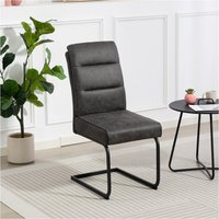 Duo Collection Esszimmerstuhl "Marga Freischwinger, 2er- Set" (Set) 2 Stk.extra Polsterung mit Taschenfederkern, Fußgleiter für die Sicherheit von Duo Collection