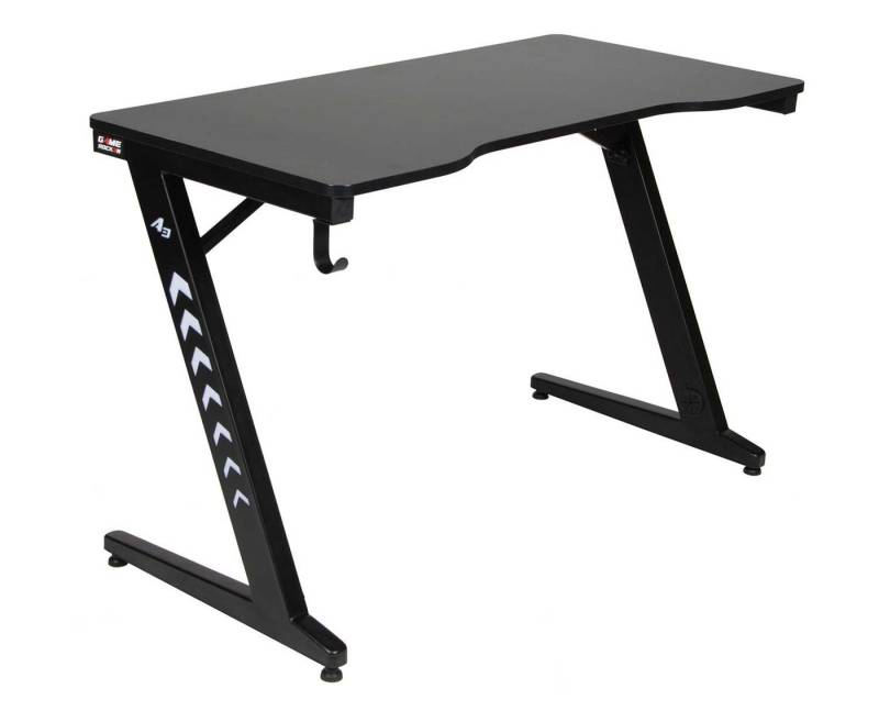 Duo Collection Gamingtisch Gaming-Schreibtisch GAME-ROCKER, Schwarz, Metall, B 120 cm x T 60 cm, mit LED-Beleuchtung von Duo Collection