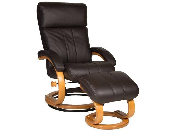 Duo Collection Relaxsessel Boston, Inklusive Hocker, braun von Duo-Collection