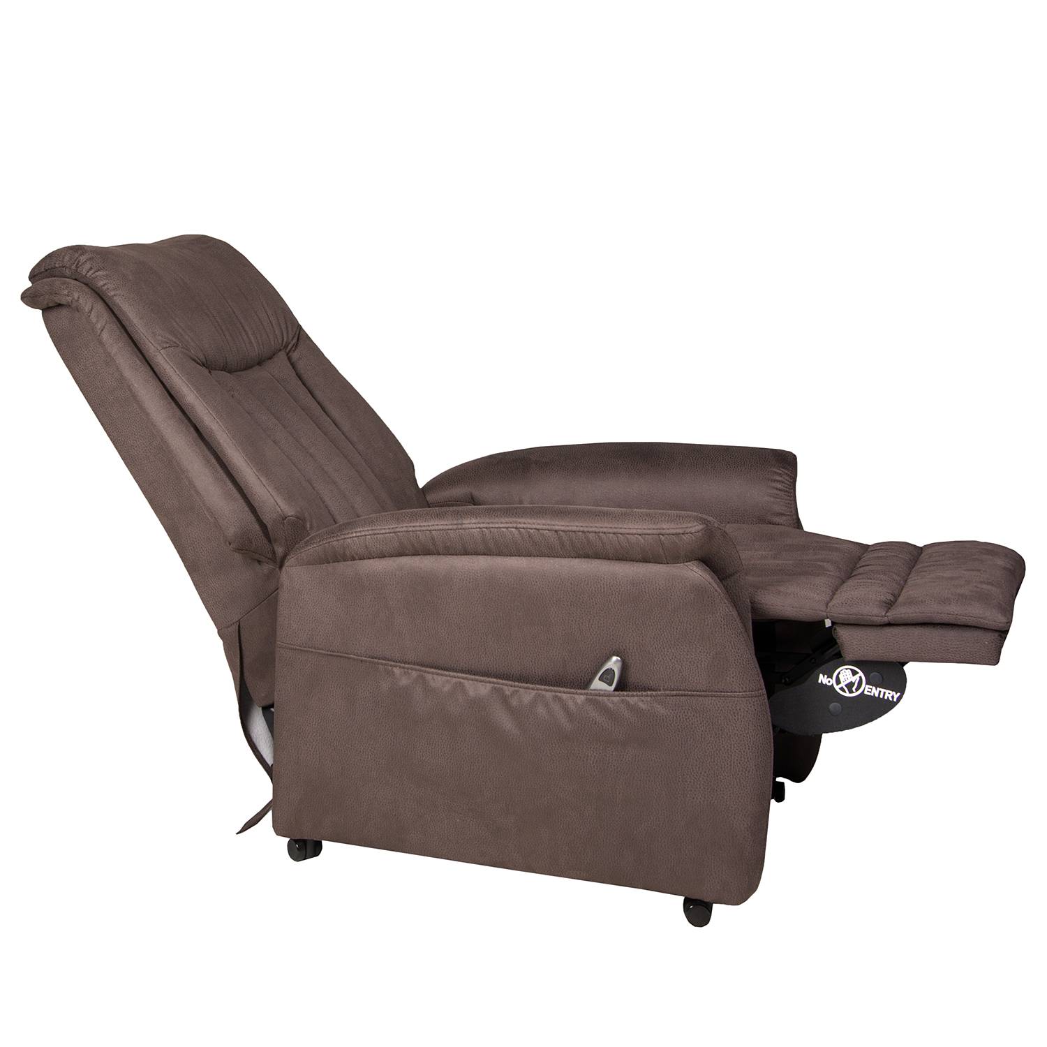 home24 Relaxsessel Braun/Dunkelbraun Microfaser 77 x 110 x 88cm von home24