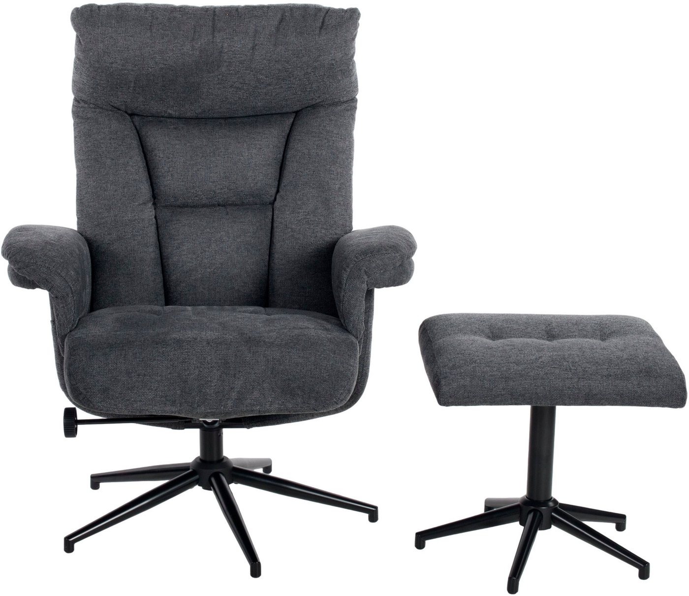 Duo Collection TV-Sessel Olvera, mit Hocker und Relaxfunktion, 360 Grad drehbar von Duo Collection