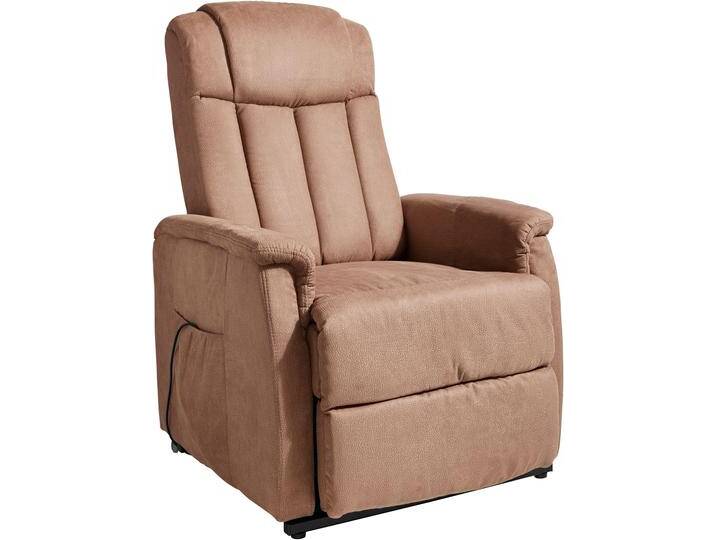 TV-Sessel DUO COLLECTION Delphi mit elektrischer Aufstehhilfe , braun, B:77cm H:108cm T:96cm, edle Struktur-Mikrofaser in Braun (100% Polyester), Sessel, Relaxfunktion und Taschenfederkern mit Stahlwellenunterfederung von Duo-Collection