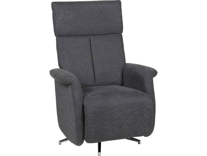 TV-Sessel DUO COLLECTION Thompson mit stufenloser Einstellung der Rückenlehne, Relaxfunktion , grau (anthrazit), B:78cm H:112cm T:80cm, 100% Polyester, Sessel, und Taschenfederkern mit Stahlwellenunterfederung, 360 Grad drehbar von Duo-Collection