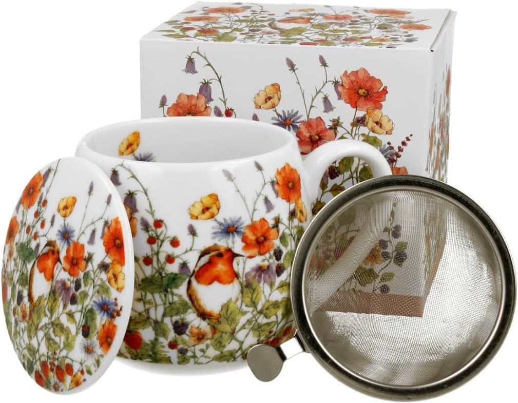 Duo-Gift Becher Tee Tasse mit Teesieb Mug / Fass / Fassbecher / Kaffee Tasse, Porzellan Mug : Ein 430-ml-Fassbeche.r ca. 9,8 x Ø 8 x 12,5 Becherfass mit Teesieb,TERRASSE BEI NACHT inspiriert von Van Gogh, Sommer Blumen / Tiere / Planzen mit Geschenkbox / Ideal als Geschenk Duo-Gift Becher Tee Tasse mit Teesieb Mug / Fass / Fassbecher / Kaffee Tasse, Porzellan Mug : Ein 430-ml-Fassbeche.r ca. 9,8 x Ø 8 x 12,5 Becherfass mit Teesieb,TERRASSE BEI NACHT inspiriert von Van Gogh, Sommer Blumen / Tiere / Planzen mit Geschenkbox / Ideal als Geschenk von Duo-Gift