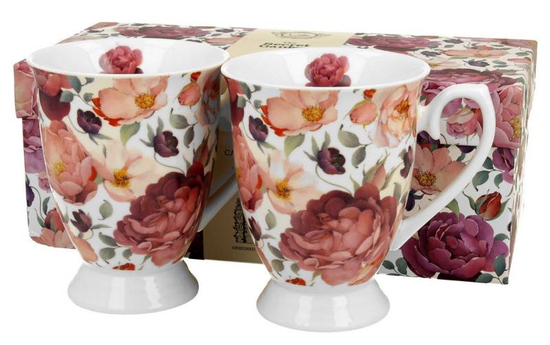 Duo-Gift Tasse Vintage Duo Tassen Set englische Rose rot 320 ml, Vintage Duo Tassen Set englische Rose rot 320 ml Duo-Gift Tasse Vintage Duo Tassen Set englische Rose rot 320 ml, Vintage Duo Tassen Set englische Rose rot 320 ml von Duo-Gift