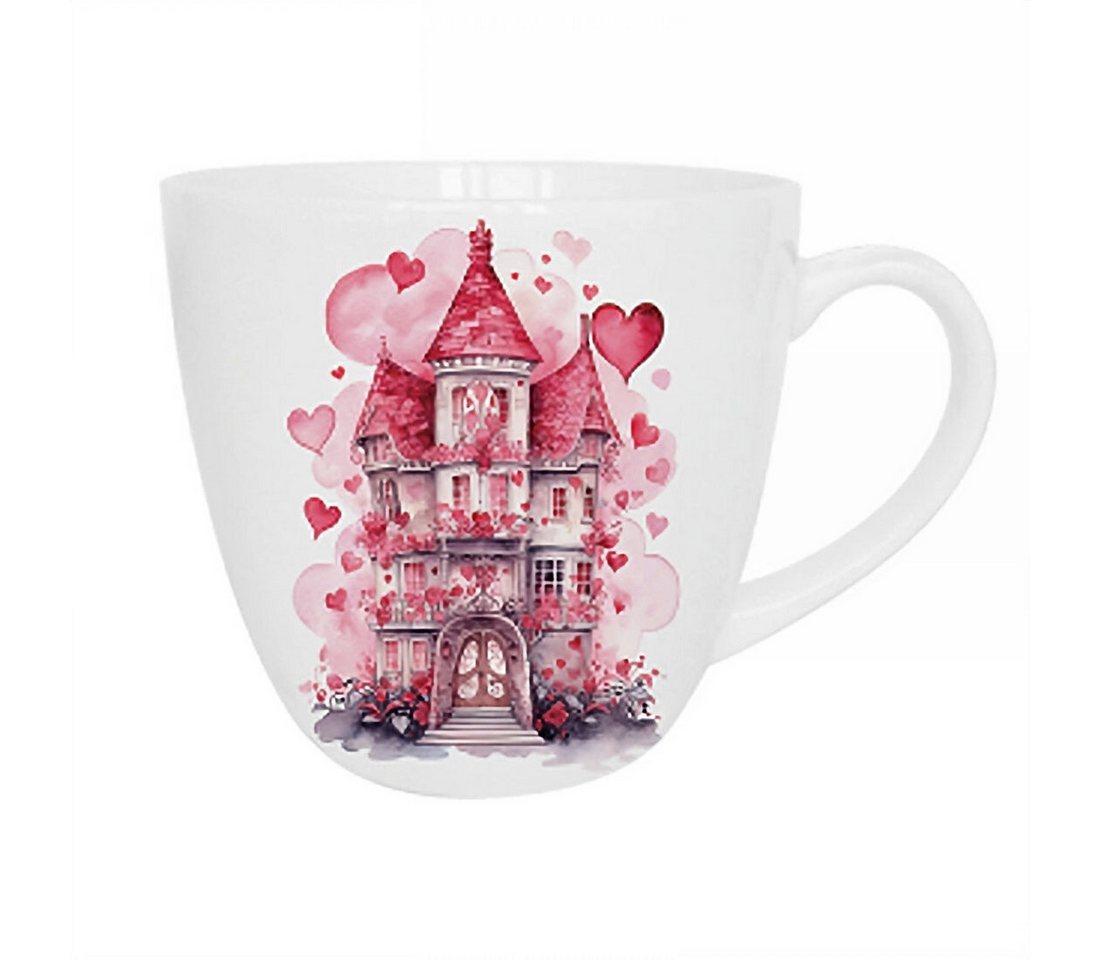 Duo-Gift Tasse Romantische Duo Tasse Schloss mit Herzen 460 ml Valentinstag, Duo vintage von Duo-Gift
