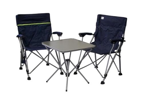 Camping Reise -Set Holly' S JUBILÄUMSET - 2 FALTSTÜHLE + 1 KLAPPTISCH + TRAGTASCHE von Duo - Masterholder holly