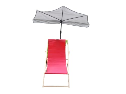 Stuhl - Bank- Tisch Holly UV-Natur - Polyester SONNENSCHUTZFÄCHER MIT Large EDELSTAHLHALTER von Duo - Masterholder holly