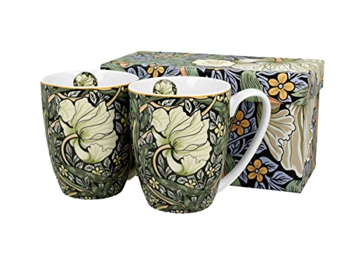 DUO ART GALLERY 2er-Set Tassen 380 ml PIMPERNEL New Bone China Porzellan von Duo
