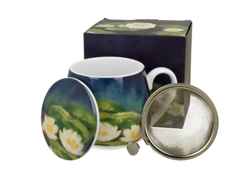 DUO ART GALLERY Fassbecher 430 ml NENUFARS mit Teesieb, New Bone China Porzellan DUO ART GALLERY Fassbecher 430 ml NENUFARS mit Teesieb, New Bone China Porzellan von Duo