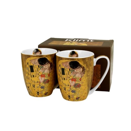 Duo 2er Set Klassischer Becher The Kiss Classic inspiriert von G. Klimt - 0,36l von Duo