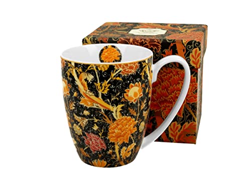 DUO ART GALLERY Klassischer Becher 380 ml CRAY FLORAL New Bone China Porzellan von Duo