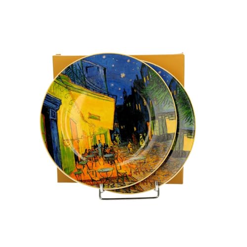 Duo Kuchenteller 2er-Set inspiriert von V. van Gogh Terrace at Night - 19cm Duo Kuchenteller 2er-Set inspiriert von V. van Gogh Terrace at Night - 19cm von Duo