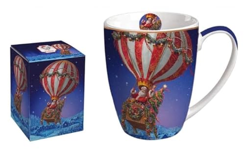 Duo Weihnachtstasse Weihnachtsbecher Keramik Becher Weihnachten Christmas 350ml (Santa Balloon) von Duo