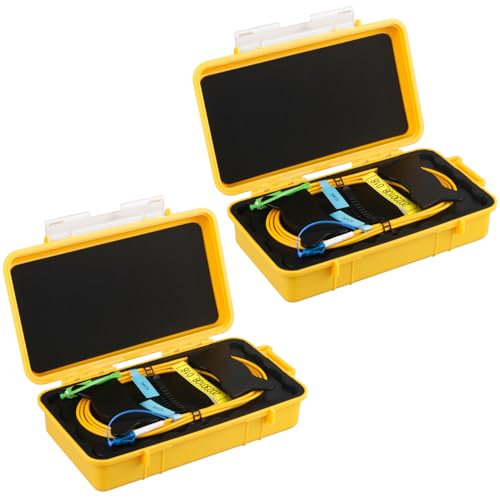 Duogalia OTDR Launch Cable Box SCAPC-LCUPC SM (9/125) 1 km OTDR Glasfasertester Verlängerungskabel Dead Zone Eliminator 2er-Pack von Duogalia