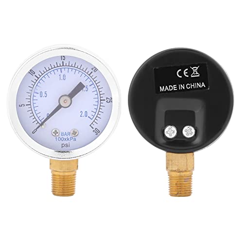 0 30 Psi 0 2 Bar Hydraulik, Manometer 0 2 Bar Kleines Manometer 2 Bar Schalttafeleinbau Manometer Mini-Zifferblatt Wasser Öl Kompressor Meter Luftkompressor Manometer Druckmessgerät 0 30 Psi 0 2 Bar Hydraulik, Manometer 0 2 Bar Kleines Manometer 2 Bar Schalttafeleinbau Manometer Mini-Zifferblatt Wasser Öl Kompressor Meter Luftkompressor Manometer Druckmessgerät von Duokon