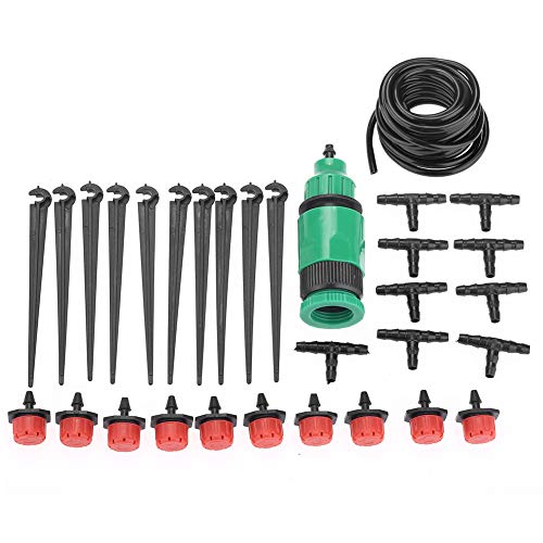 Bewässerungsschlauch, Garten-Rasen-Gewächshaus-Mikrobewässerungssystem-Kit Pflanzen Bewässerungsschlauch Düse Sprinkler(5m / 16.4ft) von Duokon