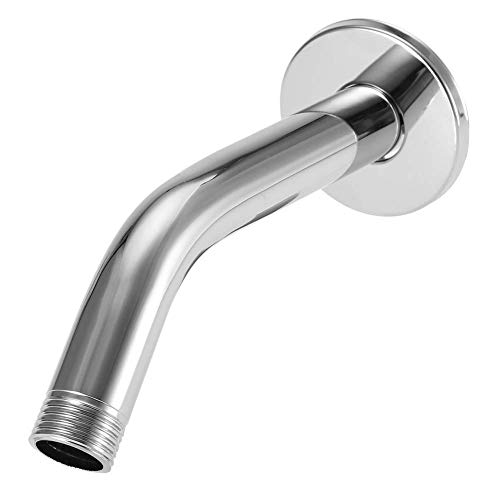 Brausearm 17cm, Wandmontierte Brausearm Arm Handheld Anti-Rost Badzubehör Rohr Extender Edelstahl für Duschkopf Shower Extension Arm von Duokon