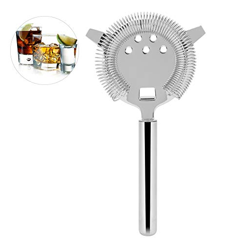 Cocktailsieb,Barsieb Cocktailfilter Shake Beverage Bar Club Party Rose Gold Silber (Silber) Edelstahl Eis Mischfilter von Duokon