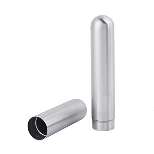 Humidor verdickte Edelstahl Zigarre Inhaber Humidor Herren Zigarettenetui Single Tube Travel Carry Case Humidor verdickte Edelstahl Zigarre Inhaber Humidor Herren Zigarettenetui Single Tube Travel Carry Case von Duokon