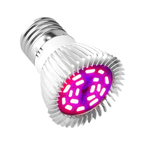 Duokon LED-Wachstumslichter für Zimmerpflanzen Vollspektrum E27 / E14 / GU10 85-265 V 18 W 18 LED-Wachstumslicht Blumenpflanze Hydroponic Growth Bulb(E14) von Duokon