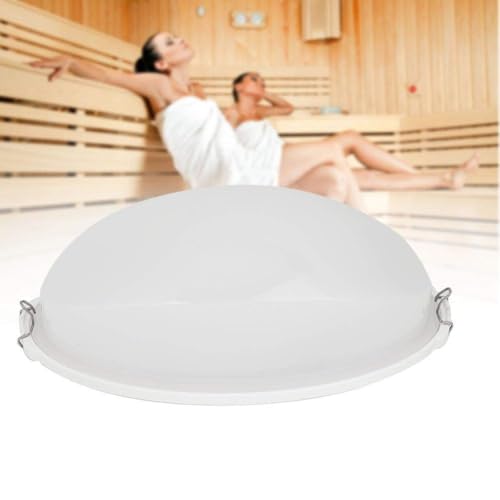 Sauna Wandlampenschirm, 45W E27 Oval Hitzebeständig Saunalampenschirm aus PP, Wasserdicht Explosionsgeschützte Anti-Beschlag Ersatzlampenschirm für Sauna Lampe (Glühbirne Nicht Enthalten) Sauna Wandlampenschirm, 45W E27 Oval Hitzebeständig Saunalampenschirm aus PP, Wasserdicht Explosionsgeschützte Anti-Beschlag Ersatzlampenschirm für Sauna Lampe (Glühbirne Nicht Enthalten) von Duokon
