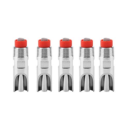 Edelstahl ig Nipple Drinkers, 5 Stücke Automatische Pig Nipple Drinker Feeder Waterer Rote Kappe Entenschnabel für Sauen Ferkel Edelstahl ig Nipple Drinkers, 5 Stücke Automatische Pig Nipple Drinker Feeder Waterer Rote Kappe Entenschnabel für Sauen Ferkel von Duokon