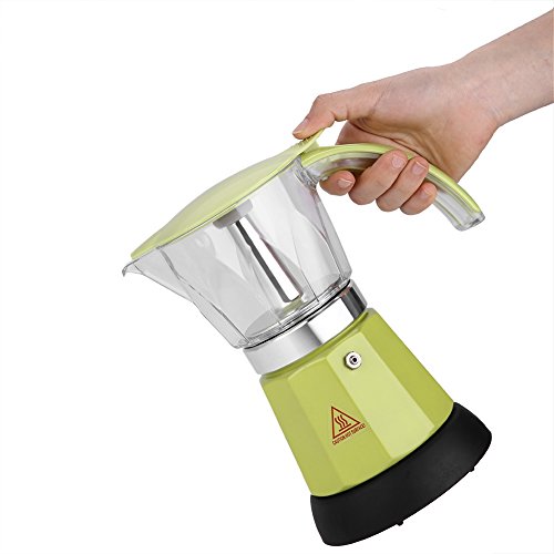 Elektrischer Moka-Topf, Reiseauto, Wasserkocher, ZigarettenanzüNder, Wasserkocher, Flasche FüR Tee, Kaffee, 850 Ml, 24 V, Abnehmbares Design (Grün) von Duokon