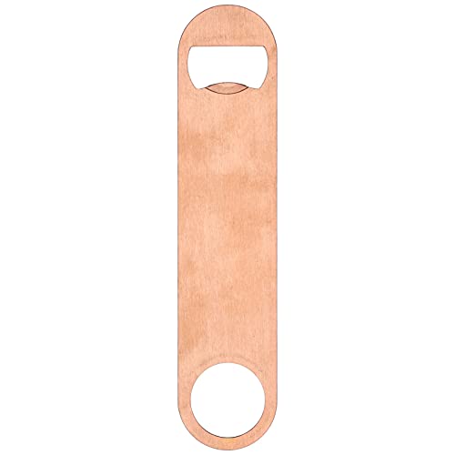 1 Stück Flaschenöffner, 18cm Edelstahl Barkeeper Bierflaschenöffner, Flacher Bottle Opener, Bieröffner Flasche für Küche Bar Restaurant, Geschenkideen (Roségold) von Duokon