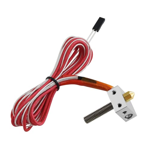 3D Drucker Zubehör MK8 Assembled Hotend Kit, 1,75 mm 0,4 mm Düse mit Aluminium Heizblock, Thermistor, 12V 40W Heizstab, M6 x 30 mm Halsrohr, für Ender-3 / Ender 3 V2 / Ender 3 Pro 3D Drucker 3D Drucker Zubehör MK8 Assembled Hotend Kit, 1,75 mm 0,4 mm Düse mit Aluminium Heizblock, Thermistor, 12V 40W Heizstab, M6 x 30 mm Halsrohr, für Ender-3 / Ender 3 V2 / Ender 3 Pro 3D Drucker von Duokon