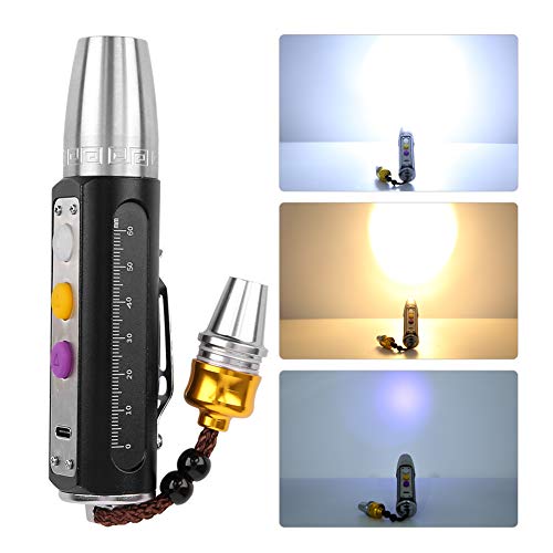 Duokon Tragbare 3 LEDs Expert Jades Taschenlampe Taschenlampe USB Wiederaufladbarer Schmuck Edelsteine ​​Identifikationsleuchten Schmuck-Test-Tool von Duokon