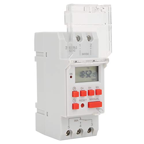 Zeitschaltuhr, DC 24 V 30 A Wochensteuerung Programmierbares LCD-Zeitrelais mit Countdown-Funktion EIN Aus Zur Zeitsteuerung von Duokon