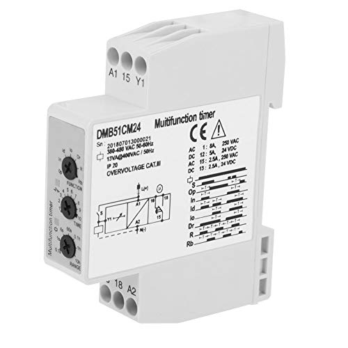 Zeitverzögerungsrelais DC 24 V und AC 24-240 V Mehrfachspannungs-Zeitrelais-Verzögerungsschalter mit 7 Funktionsmöglichkeiten Zeitverzögerungsrelais DC 24 V und AC 24-240 V Mehrfachspannungs-Zeitrelais-Verzögerungsschalter mit 7 Funktionsmöglichkeiten von Duokon