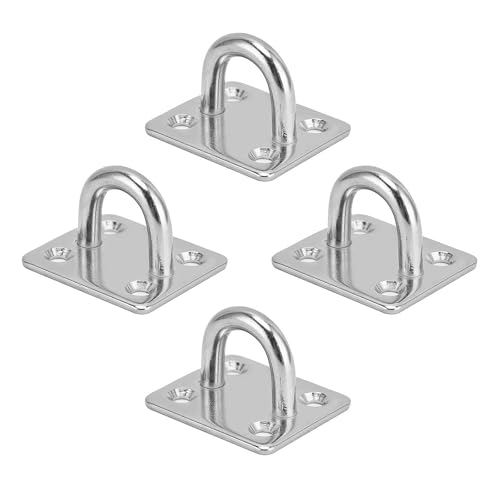 Duoleimi 4 Stück Augplatte Edelstahl, Augplatte mit Öse, 304 Edelstahl Ösen für Sonnensegel mit Ösen, Wandöse, Decken-Befestigung, Wand-Haken Duoleimi 4 Stück Augplatte Edelstahl, Augplatte mit Öse, 304 Edelstahl Ösen für Sonnensegel mit Ösen, Wandöse, Decken-Befestigung, Wand-Haken von Duoleimi