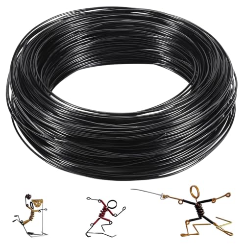 Duoleimi Basteldraht 1mm x 50m in Schwarz, Aluminiumdraht zum Basteln, Schmuckdraht, Modellierdraht, Rostfrei für DIY, Schmuckherstellung, Kunst & Dekoration. Duoleimi Basteldraht 1mm x 50m in Schwarz, Aluminiumdraht zum Basteln, Schmuckdraht, Modellierdraht, Rostfrei für DIY, Schmuckherstellung, Kunst & Dekoration. von Duoleimi