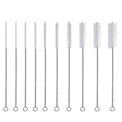 Duoleimi Strohhalm Reinigungsbürste, 10 Stück 20cm Schlauchbürste, Abflussbürste, Pfeifenreiniger, Rohrbürste, Reinigungspinsel für Strohhalme, Reagenzgläser & Flaschen Duoleimi Strohhalm Reinigungsbürste, 10 Stück 20cm Schlauchbürste, Abflussbürste, Pfeifenreiniger, Rohrbürste, Reinigungspinsel für Strohhalme, Reagenzgläser & Flaschen von Duoleimi