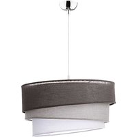 Design Hängelampe Stoff Schirm Grau FELICITA Design Hängelampe Stoff Schirm Grau FELICITA von Duolla
