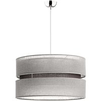 Hängelampe COLETTE Grau Stoff Ø40cm rund Modern Hängelampe COLETTE Grau Stoff Ø40cm rund Modern von Duolla