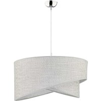 Hängelampe Grau Ø45cm Stoff rund Modern Design Hängelampe Grau Ø45cm Stoff rund Modern Design von Duolla